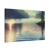 Serene Lake Whispers Lake Painting Canvas