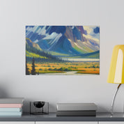 Majestic Alpine Impressions Mountain Landscape Painting Canvas