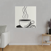 Minimalist Mastery: Coffee Canvas Unveiled Coffee Art Canvas