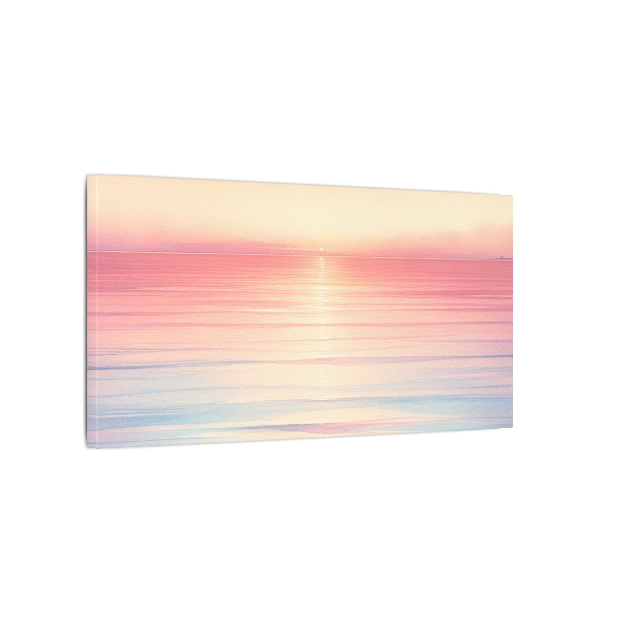 Sunset Ocean Horizon Canvas