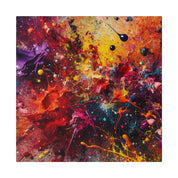 Splatter Expression Color Splash Abstract Artwork Canvas