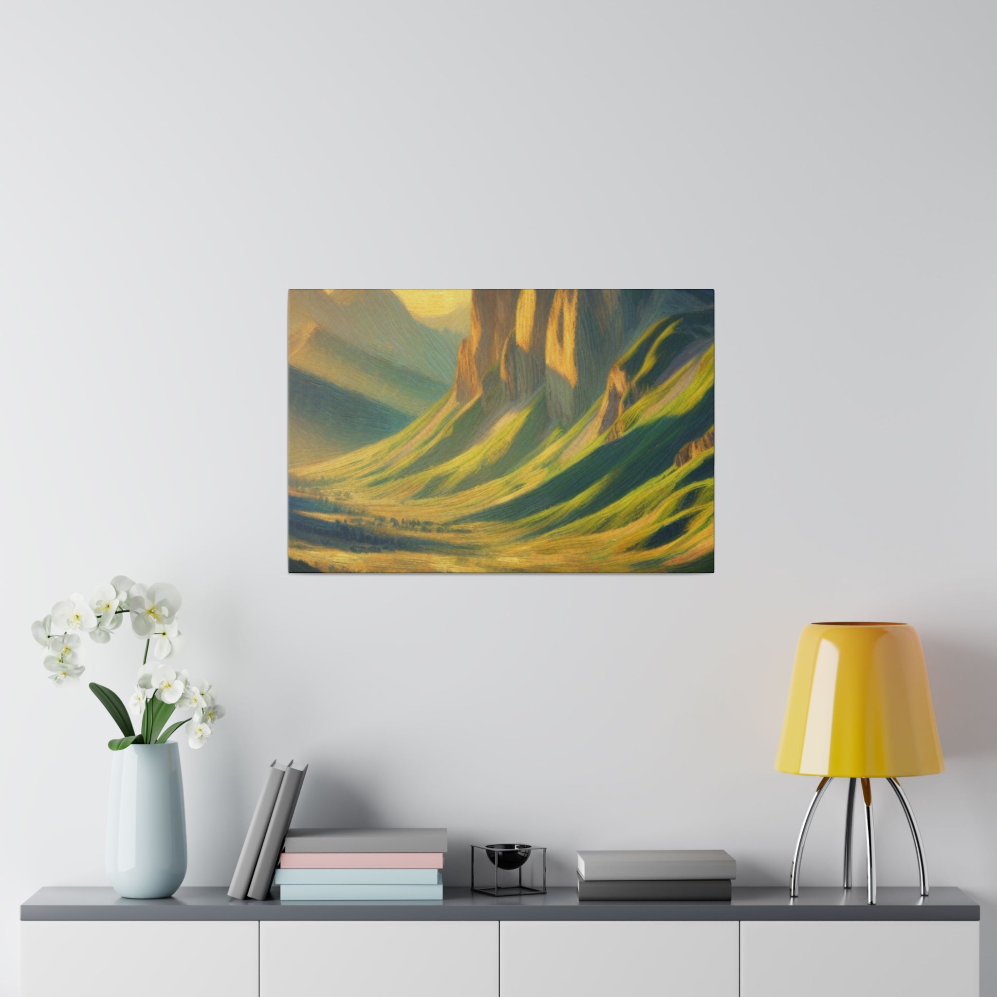 Spectral Peak Odyssey Mountain Landscape Painting Canvas