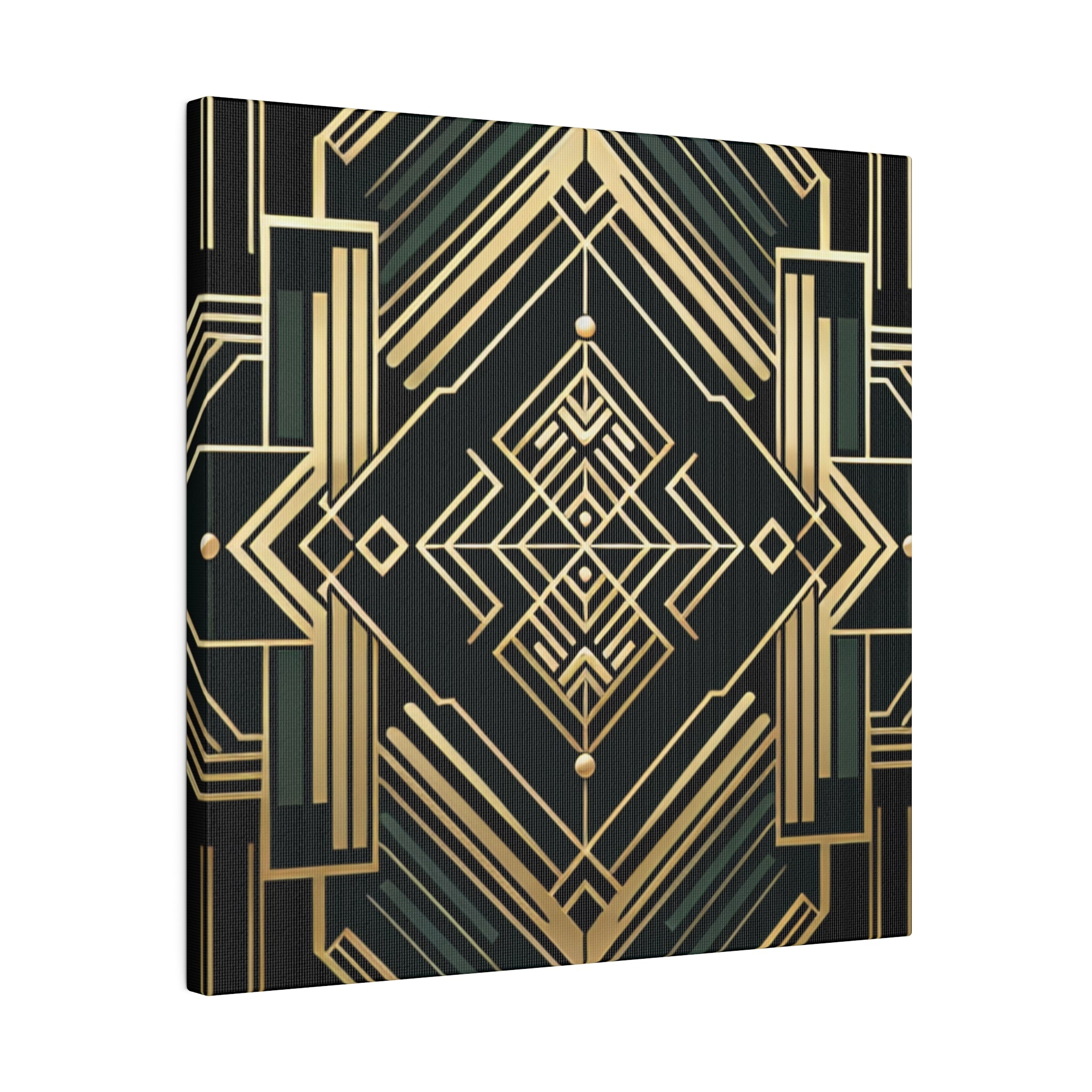 Deco Dynamo Elegance Pattern Art Deco Wall Art Canvas