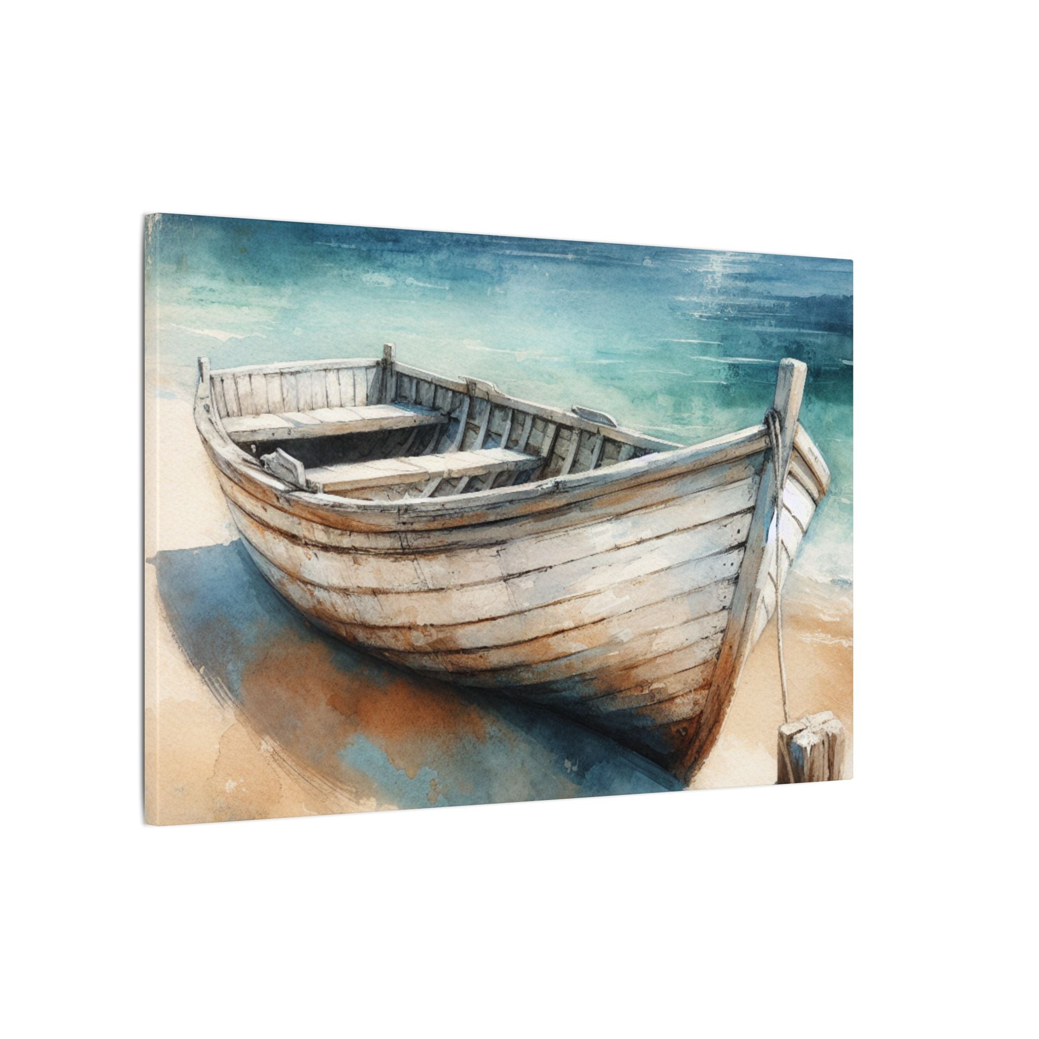 Sun-Washed Rowboat Canvas