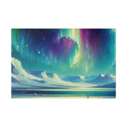 Aurora Winter Dream Northern Lights Painting Canvas