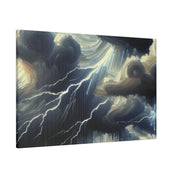 Tempest Heavens Masterpiece Lightning Painting Canvas