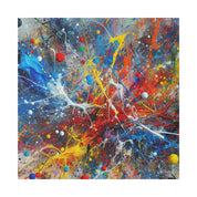 Striking Splatter Art Abstract Painting Canvas