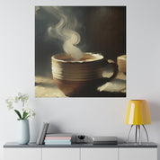 Aromatic Brew Impressionist Coffee Painting Canvas