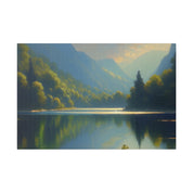 Lake Serenity Bliss Lake Painting Canvas