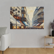 Vibrant Paris Mural French Street Painting Canvas