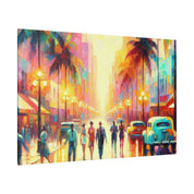 Vivid Miami Mosaic Miami Street Painting Canvas