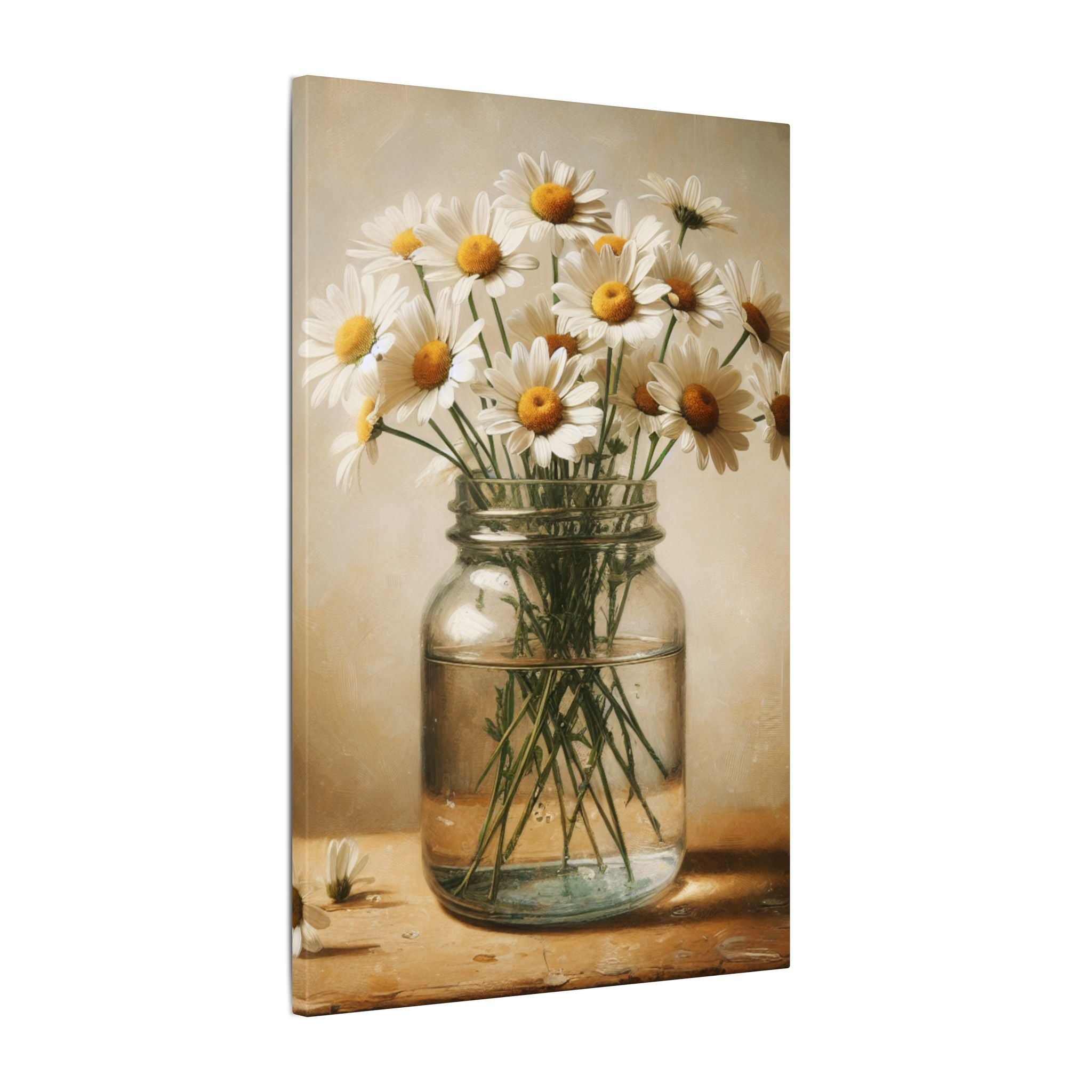 Farmhouse Daisy Jar Canvas