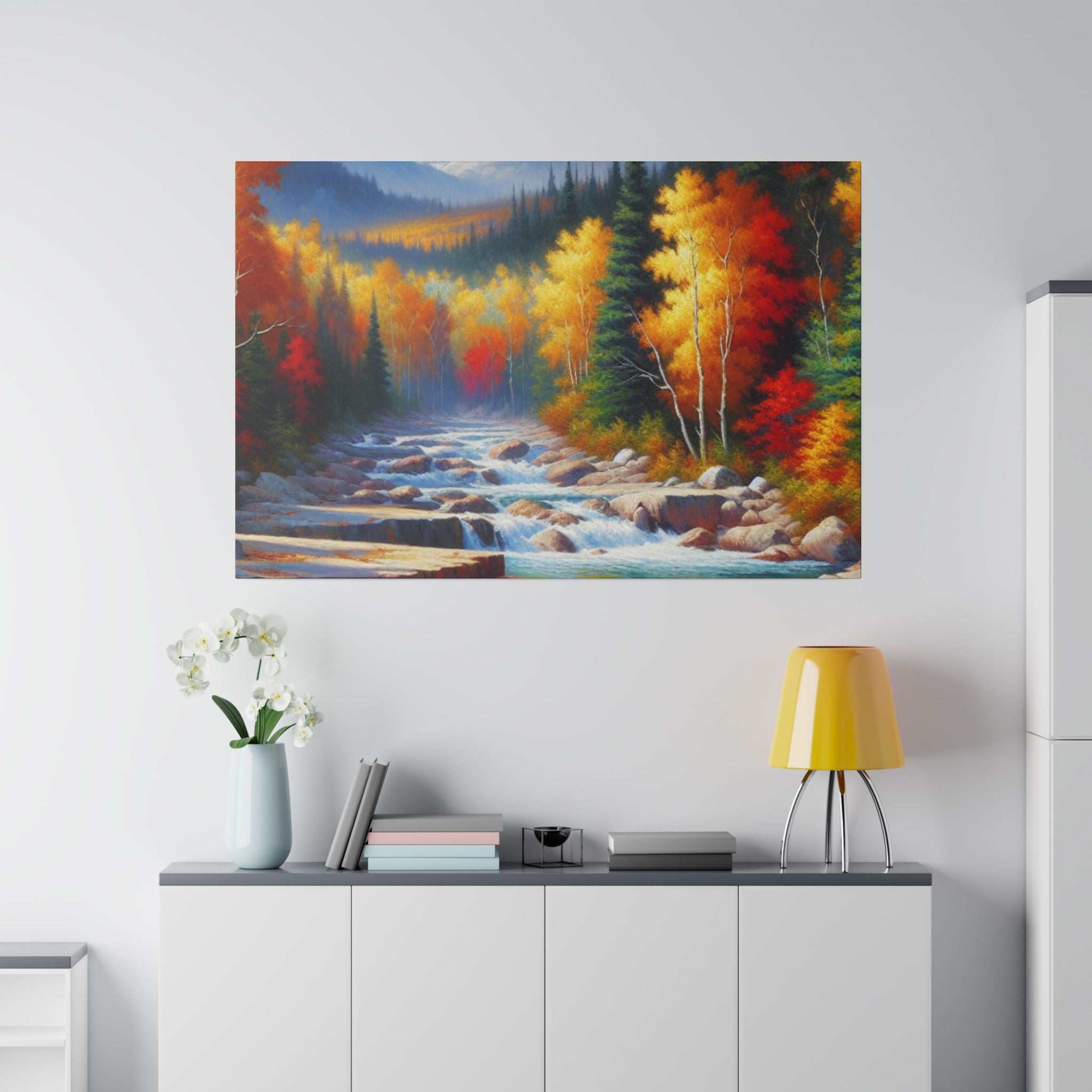 Autumn Embrace Whisper Fall Painting Canvas