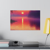 Dawn's Radiant Embrace Sunrise Painting Canvas