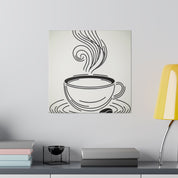 Simplicity Brew Elegance Coffee Art Canvas