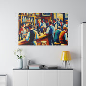 Mid Century Toast Reverie Retro 1950s Bar Art Canvas