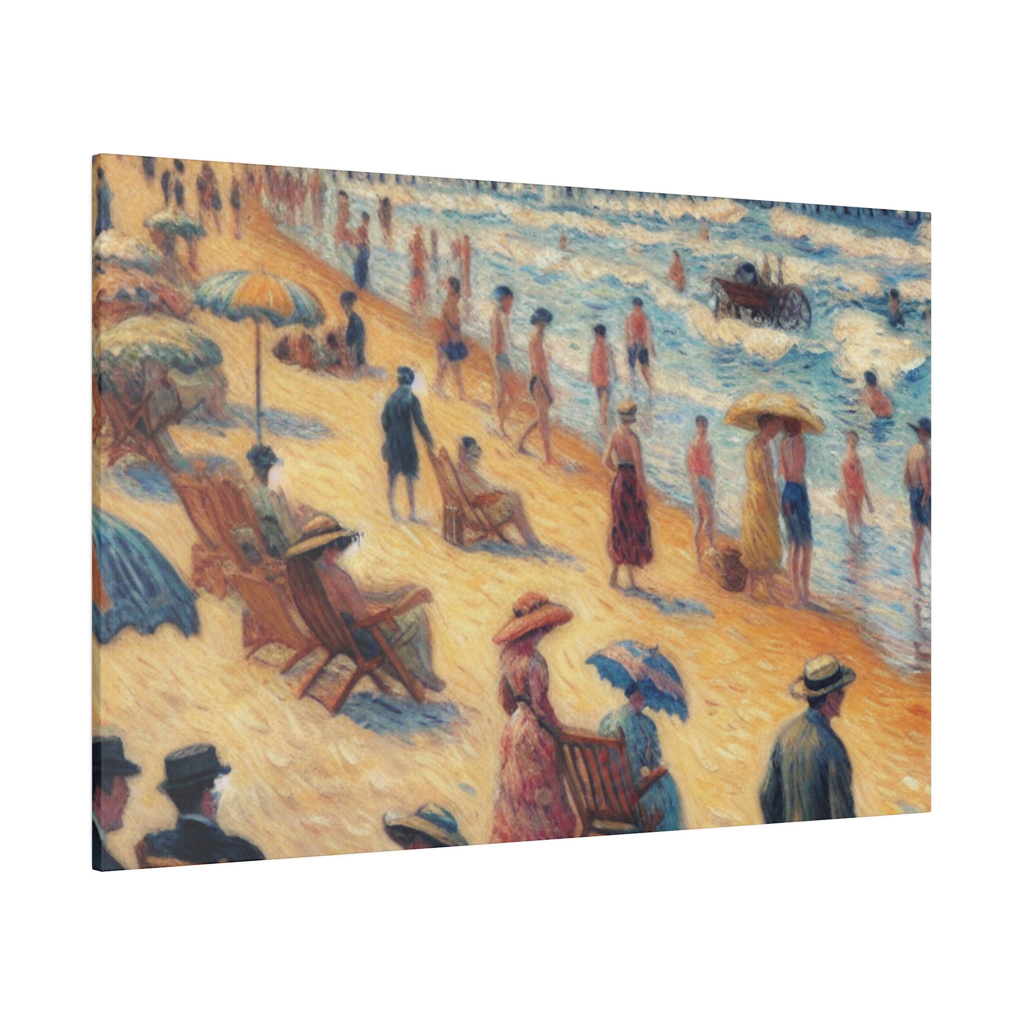 Seashore Nostalgia Beach Painting Canvas