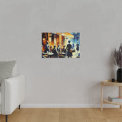 Espresso Serenity Blend Street Cafe Artwork Canvas