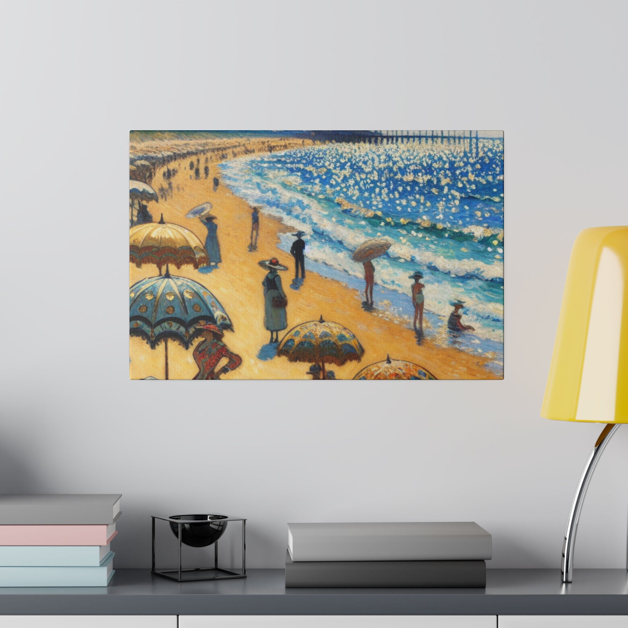 Seashore Reverie Coastal Decor Impressionist Beach Painting Canvas