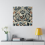 Kaleidoscopic Geometry Symphony of Shapes Geometric Painting Canvas