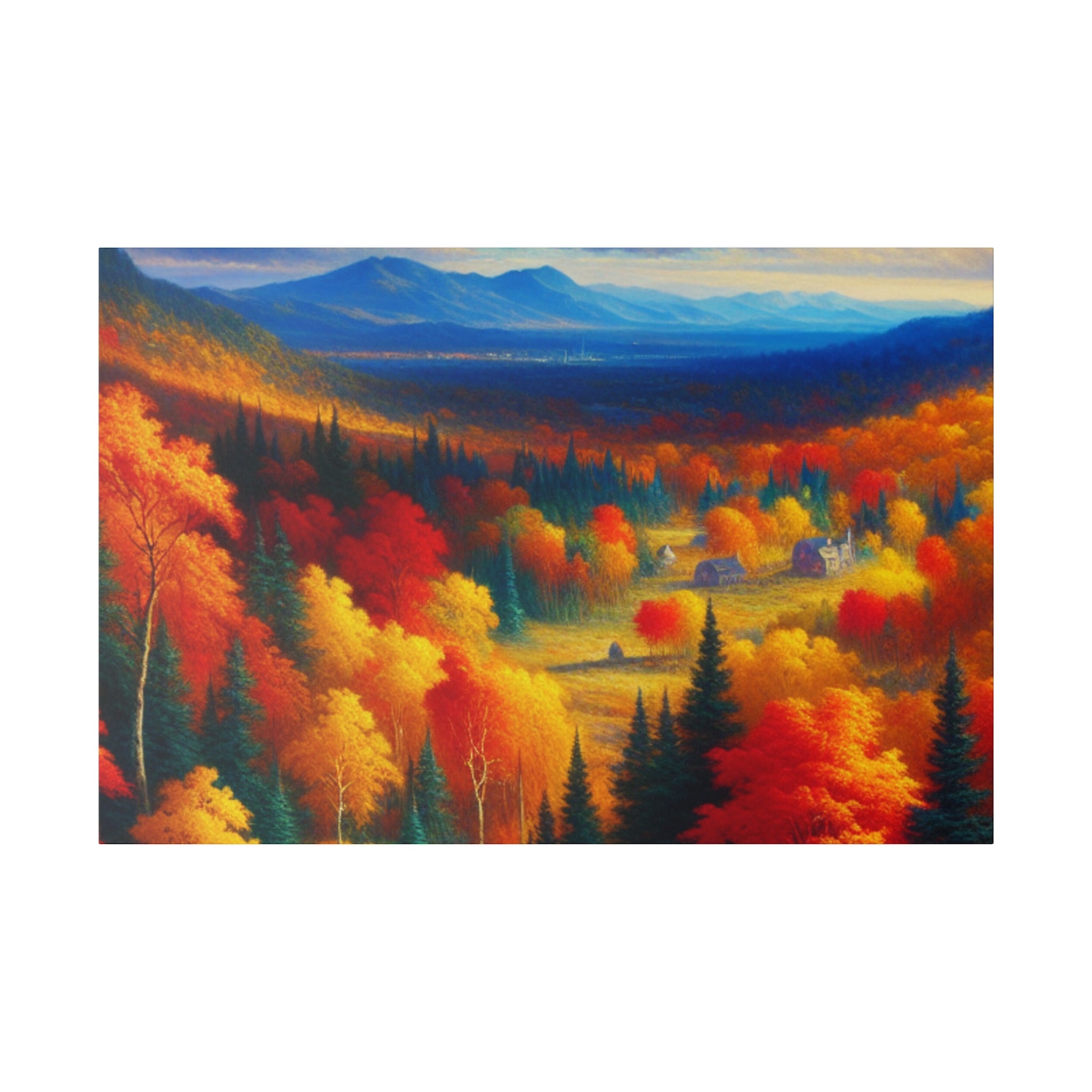 Autumn Symphony Unfolded Fall Painting Canvas