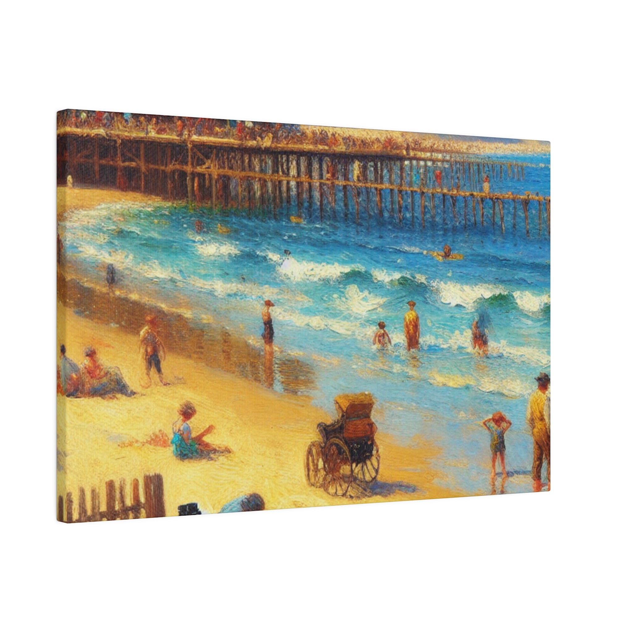 Summer Beach Mornings Coastal Beach Painting Canvas