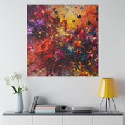 Splatter Expression Color Splash Abstract Artwork Canvas