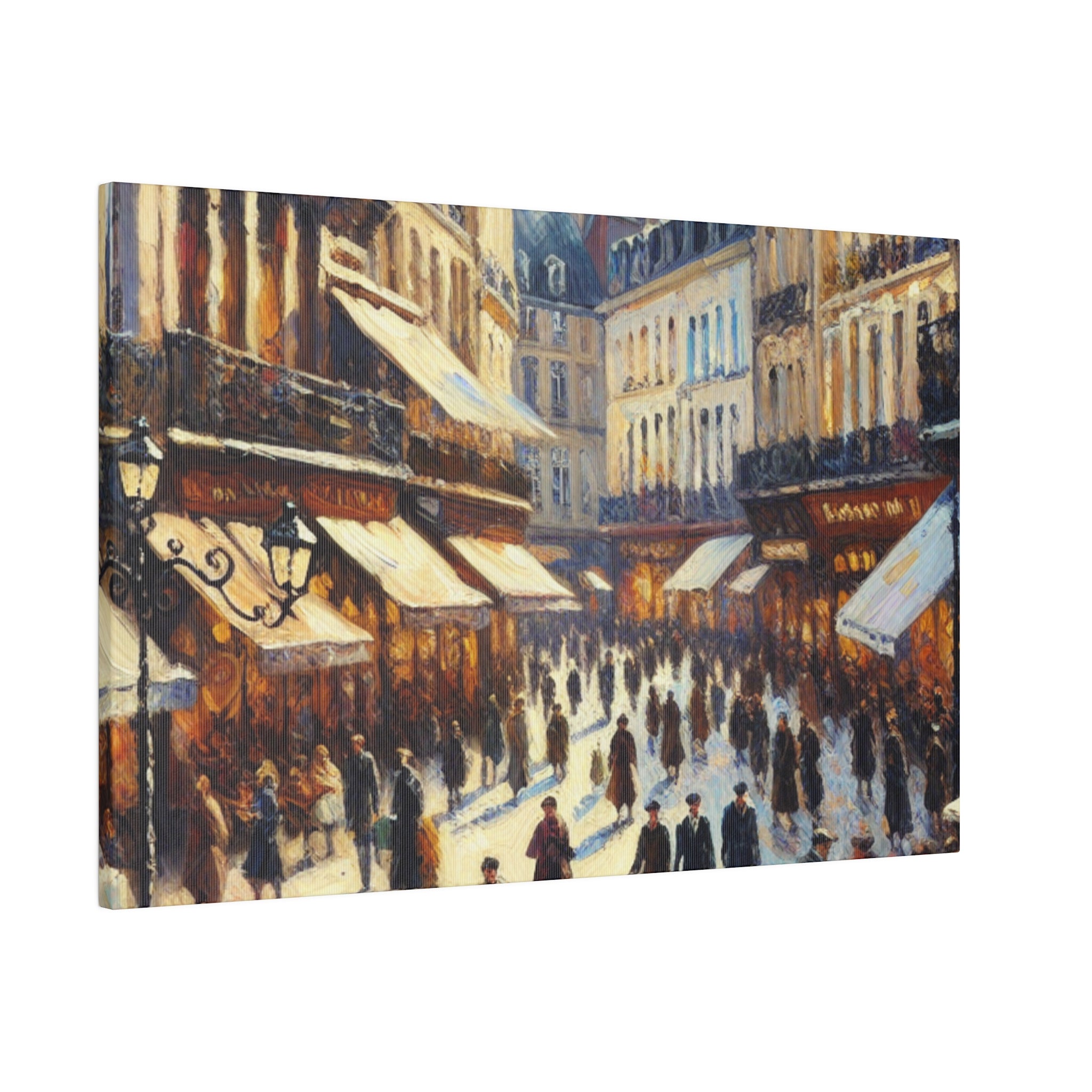 Parisian Street Vintage French Street Painting Canvas