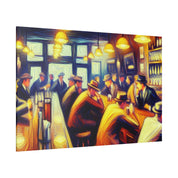 1950s 6pm Weekday Retro Bar Art Canvas