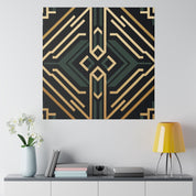 Deco Charm Elegance Pattern Art Deco Wall Art Canvas