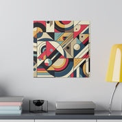 Abstract Pulsations Geometric Painting Canvas