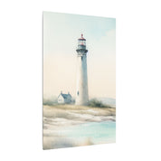 Coastal Morning Lighthouse Canvas
