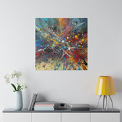 Bold Splatter Paint Abstract Art Canvas