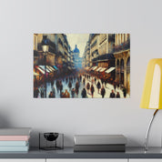 Monet's Urban Symphony French Street Painting Canvas