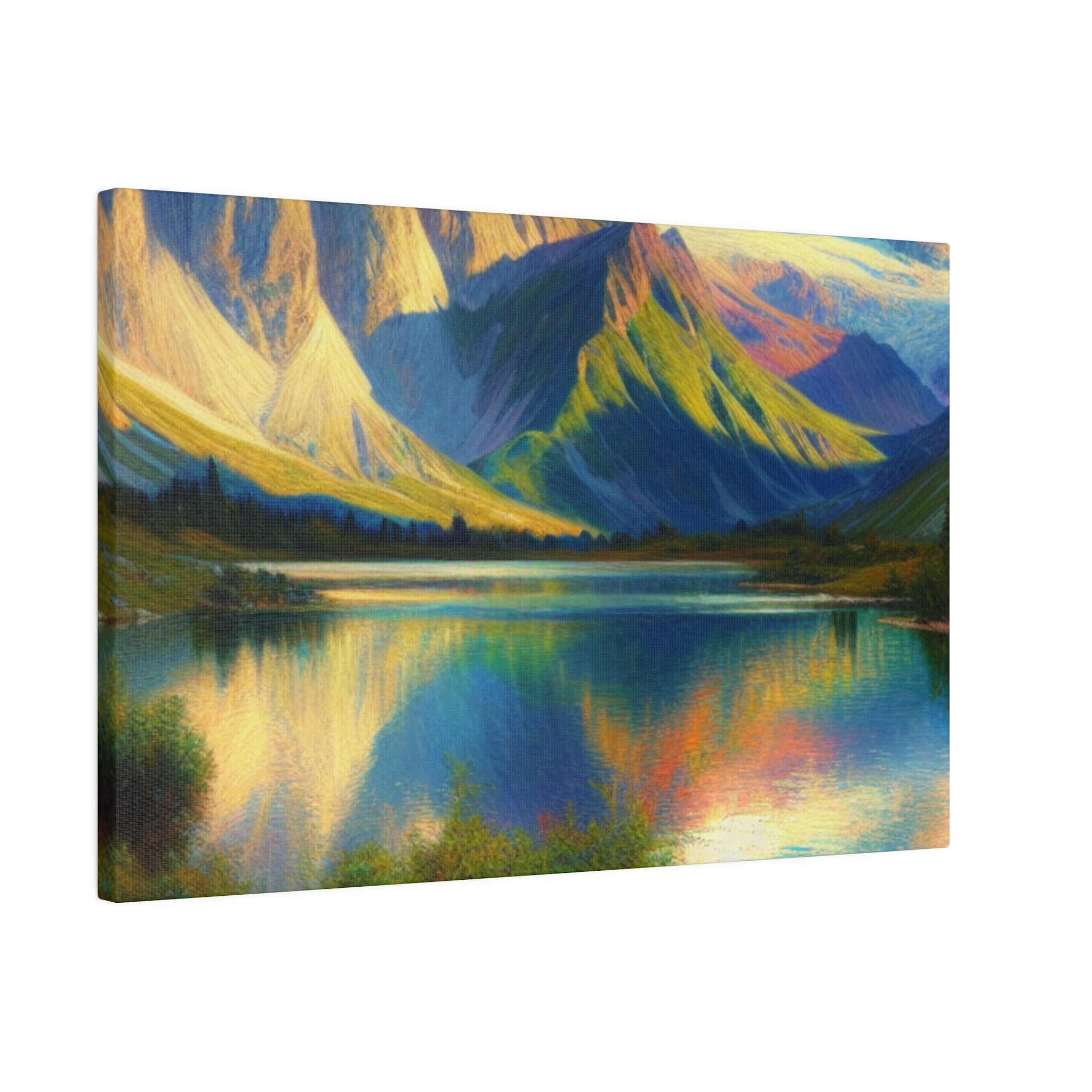 Peak Mountain Symphony Mountain Landscape Painting Canvas