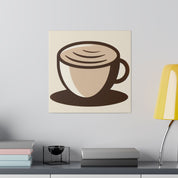 Coffee Artwork | Modern Coffee Cup Decor | Coffee Shop Wall Art Canvas