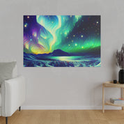 Aurora Winter Dream Northern Lights Painting Canvas