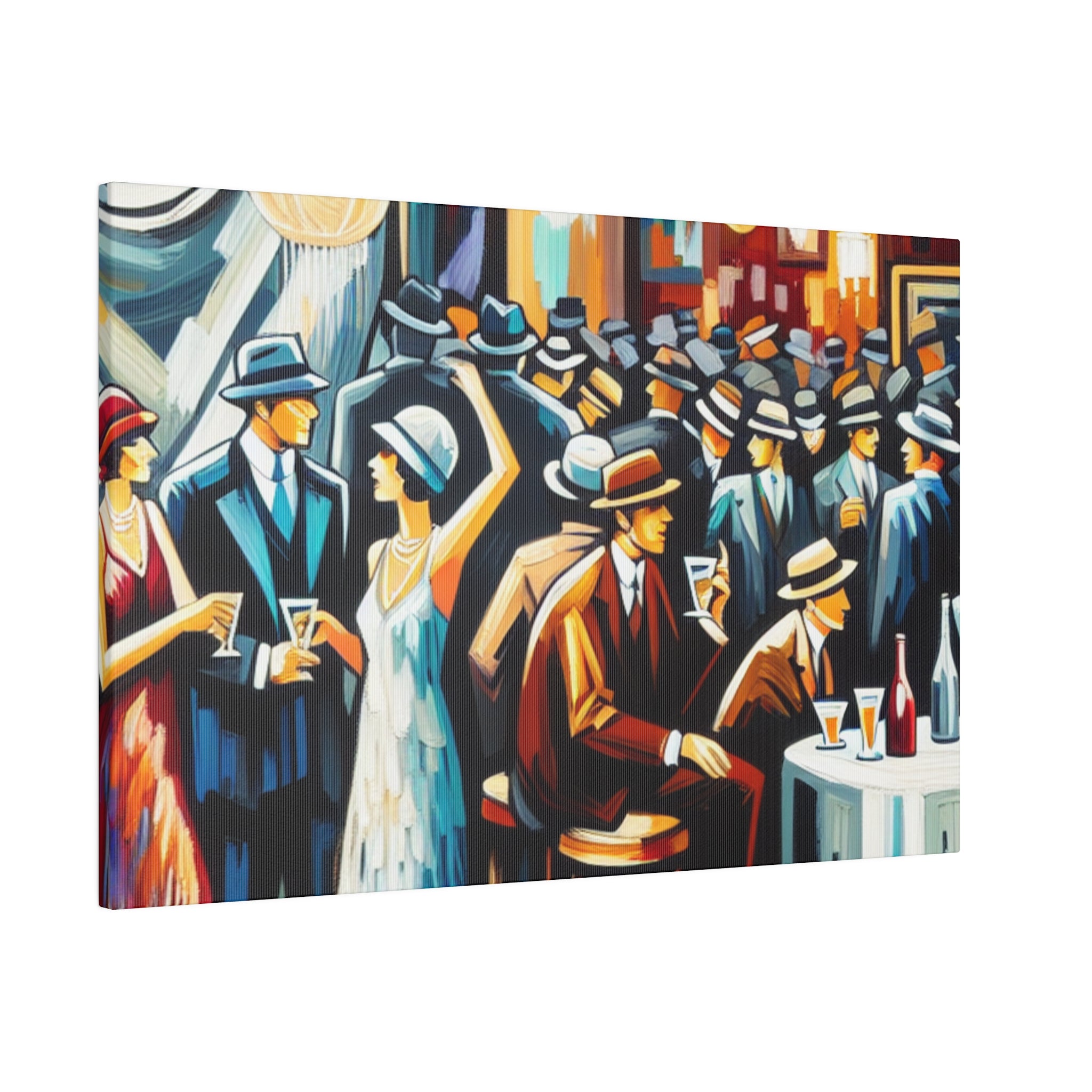 Roaring Twenties Retro Speakeasy Bar Art Canvas