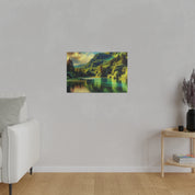 Serene Lake Whispers Lake Painting Canvas