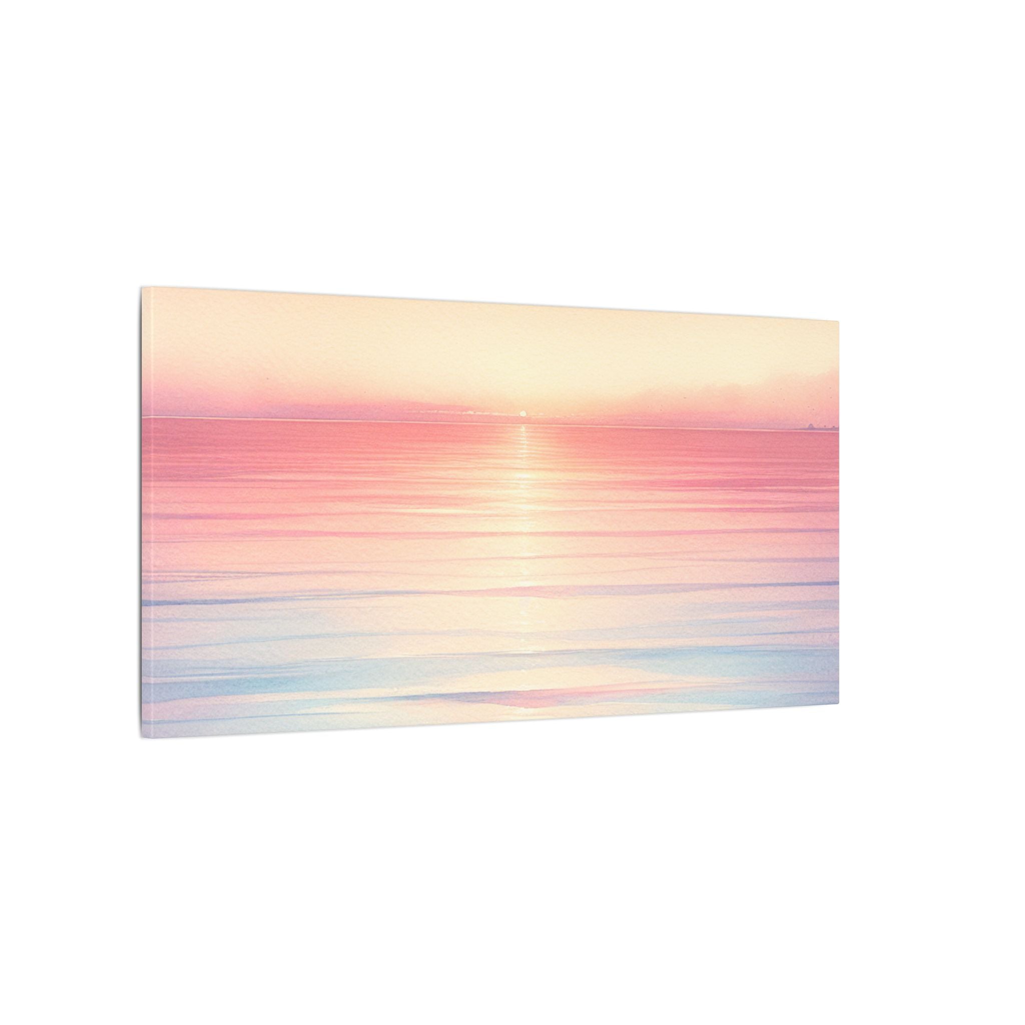 Sunset Ocean Horizon Canvas