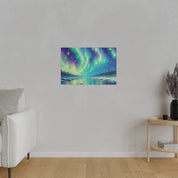 Aurora Winter Dreams Northern Lights Painting Canvas