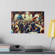 Hush Haven 1920s Retro Speakeasy Bar Art Canvas