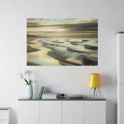 Seascape Dusk Tonalism Beach Painting Canvas