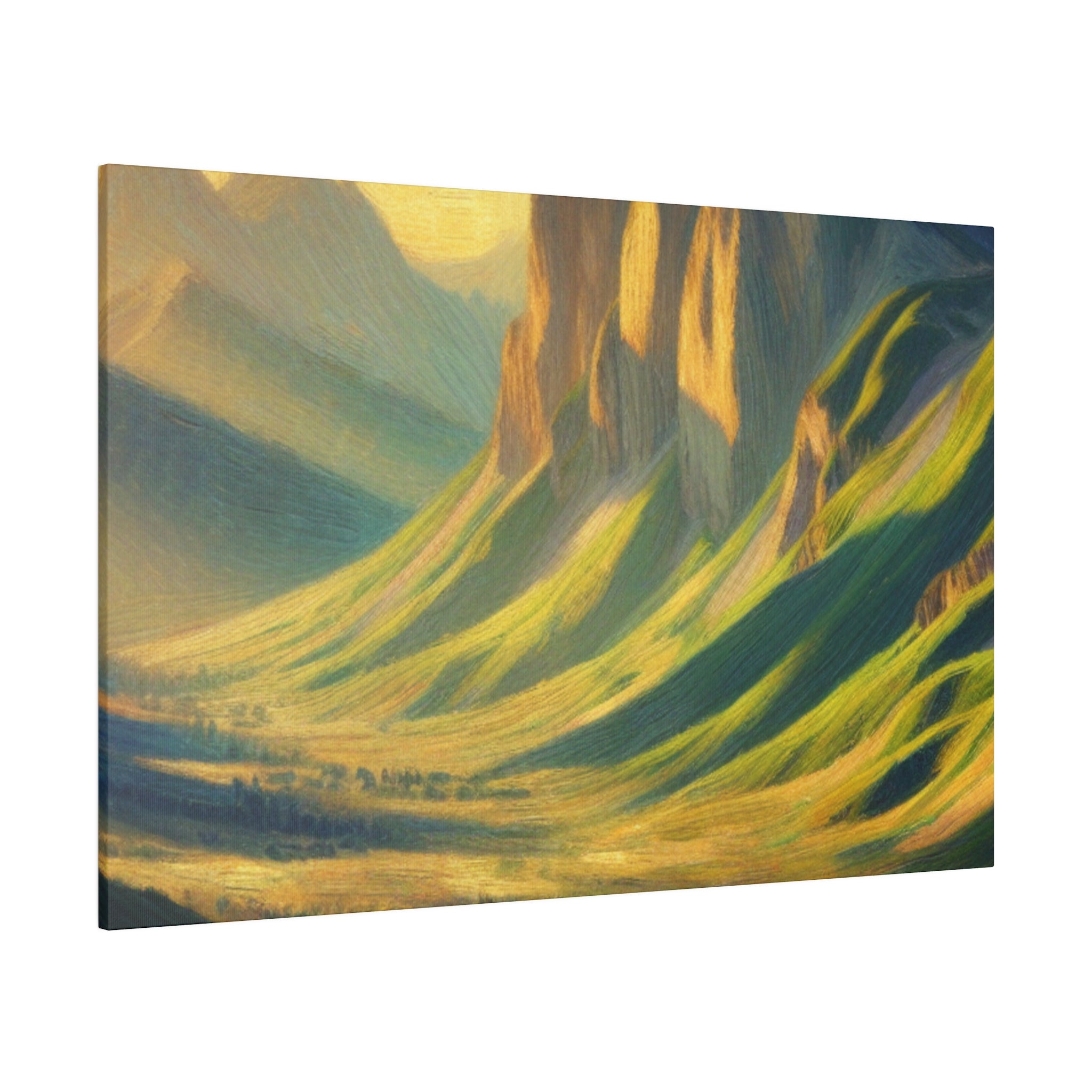 Spectral Peak Odyssey Mountain Landscape Painting Canvas