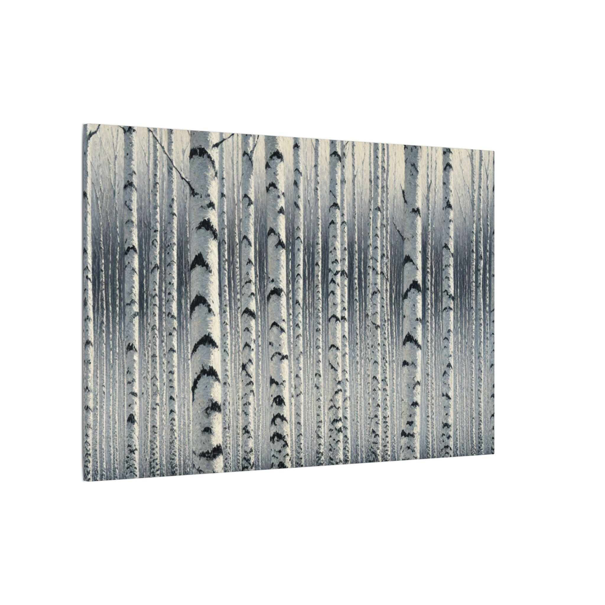 Winter Birch Grove Canvas