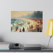 Sunday Seashore Reverie Beach Painting Canvas