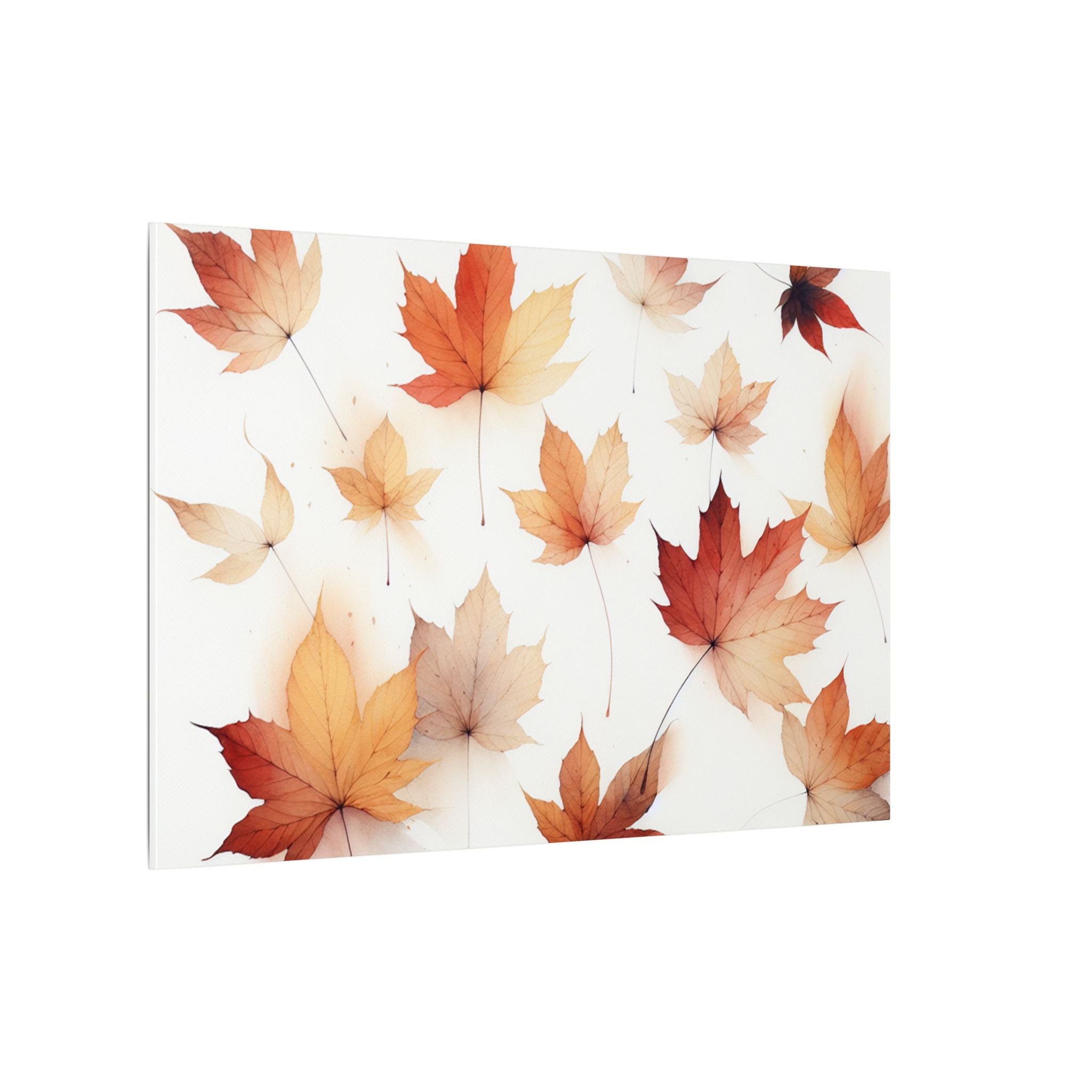 Falling Leaves Minimalist Canvas