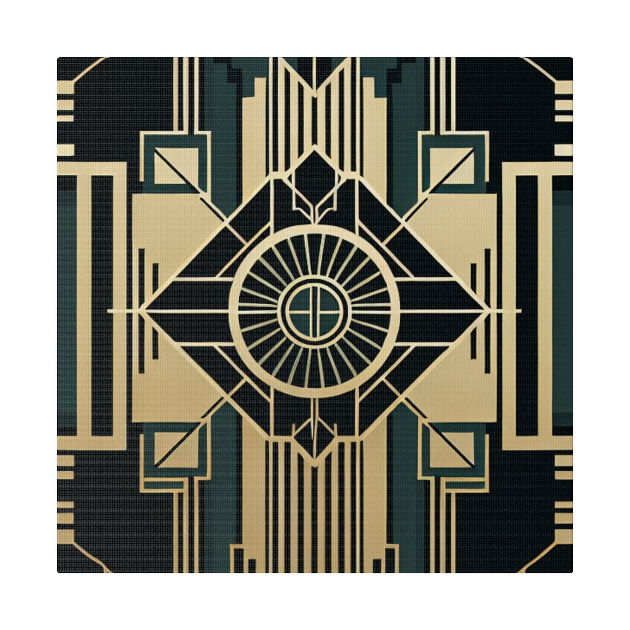 Deco Enchantment Mosaic Pattern Art Deco Wall Art Canvas