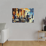 Espresso Serenity Blend Street Cafe Artwork Canvas