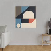 Mid Century Geometric Abstract Wall Art Canvas